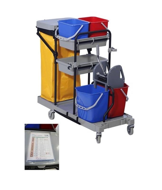 CARRO TOMMY COMPLETO (2X18 Lt. + 2 Cubetas 12 l. + Saco)