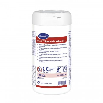 TOALLITAS DESINF. DI OXIVIR SPORICIDE WIPE CE 1x12x80pc