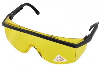 GAFAS PROTECCION OCULAR Y MONTURA AMBAR (LENTE AMARILLA PROTECCION FRENTE A RAYOS UV)