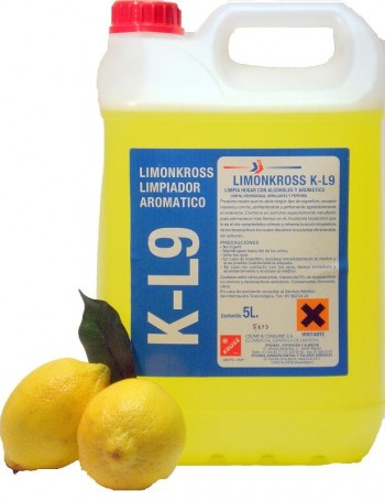 LIMPIADOR KROSS AROMATICO BIO-ALCOHOL LIMON KL-9 (5 L.)